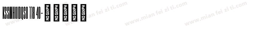 KSSWHOIDQS0 118 40字体转换